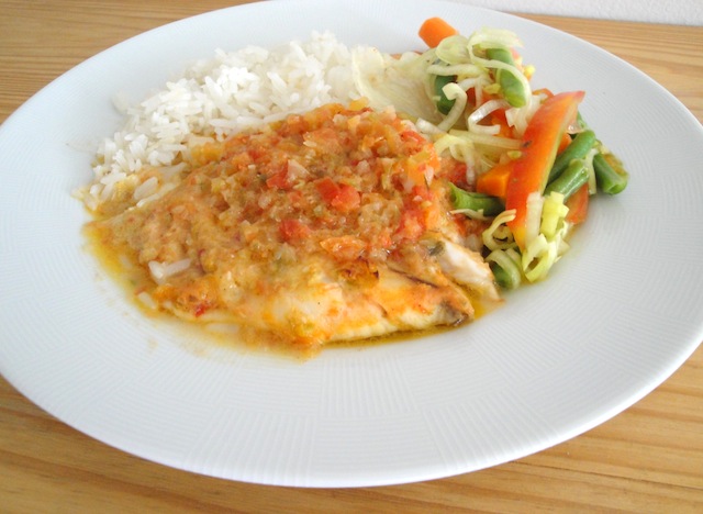 Peixe Assado Molho